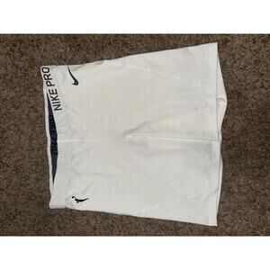 Nike Pro Women’s WNBA Team Issued 8” Compression White Shorts Sample